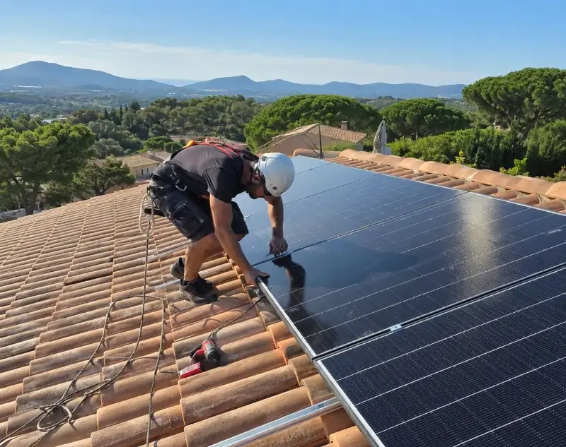 Installateur panneaux solaires Pomeys — pose photovoltaïque sur toiture