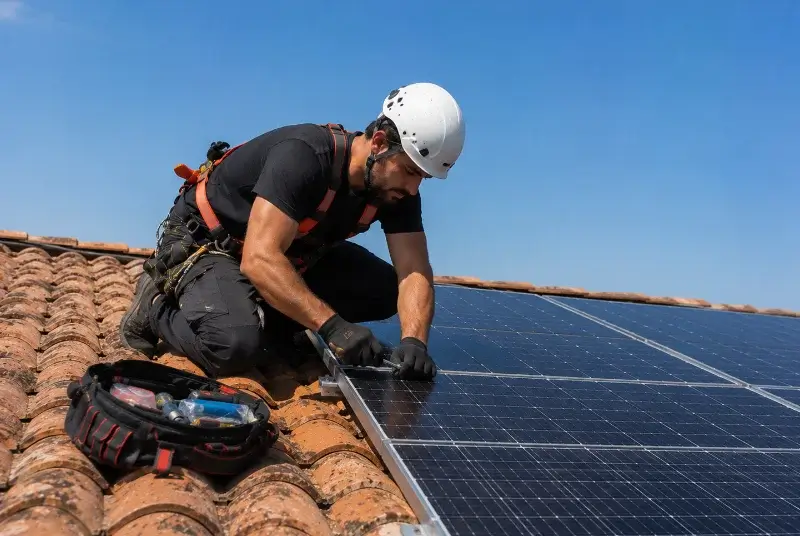 Maintenance et monitoring de panneaux solaires à Pomeys